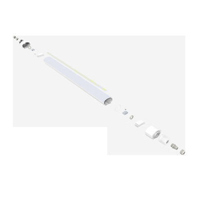 40W 4FT LEDの展示場のための三証拠ライトIP66駐車場の管の高性能