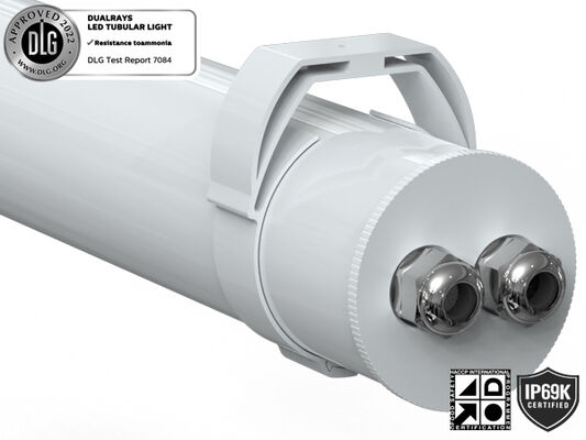 160LPW DIP 切り替え可能な電源と3CCT 3相変化LEDチューブルライト 動物安定倉庫