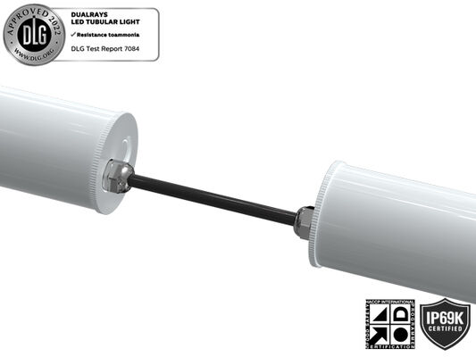 160LPW DIP 切り替え可能な電源と3CCT 3相変化LEDチューブルライト 動物安定倉庫