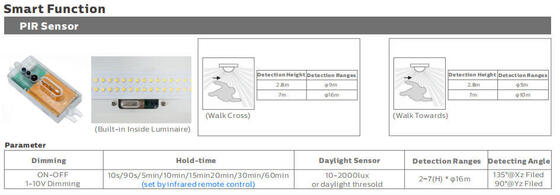 過酷な産業環境向け 5フィート 50W IP69K IK10 LED 三防ライト