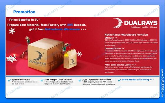 DUALRAYS ヨーロッパ ストッキング LED 防湿灯 3 営業日以内にオランダ倉庫から直接送付され,地元の販売後サービス