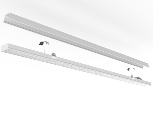 リンク可能なスルーケーブルを備えたクリックファスト 75W DIP 切り替え可能なユニバーサル LED リニア レトロフィット ライト モジュールは、WAGO コネクタを介してモジュール内に設計されています