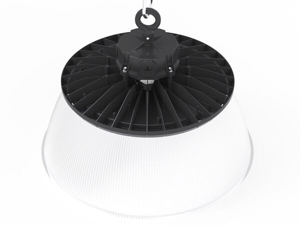 DUALRAYS 100W HB2 DIP 切り替え可能電源および 3CCT UFO LED ハイベイ ライト 170LPW 倉庫および物流ホールに適用