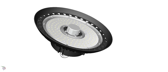 利用できる運転者のホックの鎖で造られる微光の腐食UFO LED高い湾ライト150W 140LPW